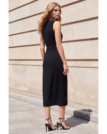 Roman Twist Sleeveless Midi Dress