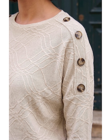 Roman Button Detail Top