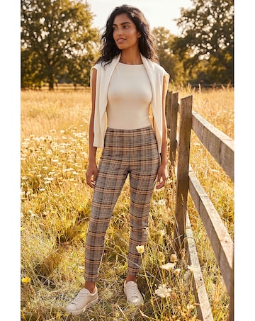 Roman Check Stretch Trouser