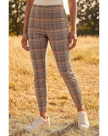 Roman Check Stretch Trouser