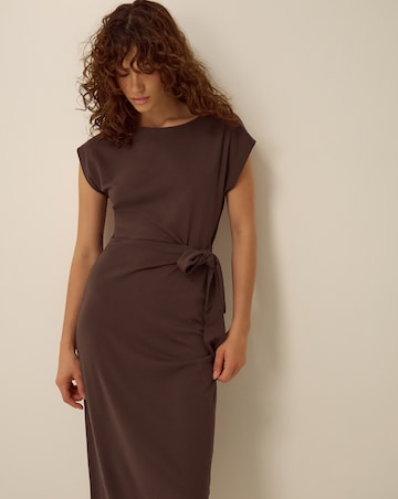 Monsoon Tiff Tie Side Jersey Midi Dress