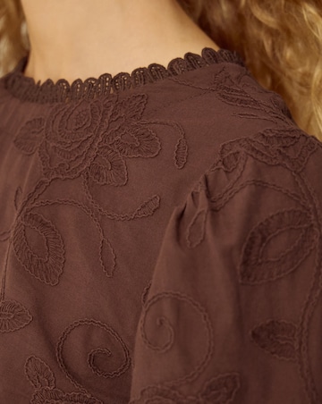 Monsoon Sabine Floral Embroidered Top