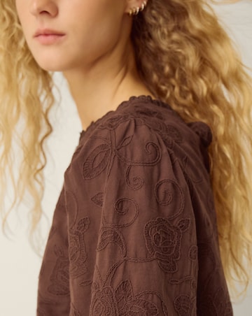 Monsoon Sabine Floral Embroidered Top