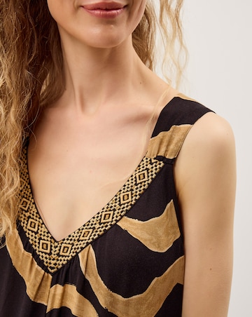 Monsoon Zahara Sleeveless Print Jumpsuit