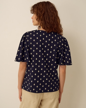 Monsoon Janey Printed Jersey Top