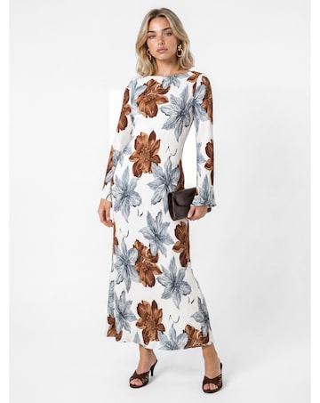 Lovedrobe Floral Print Plisse Dress