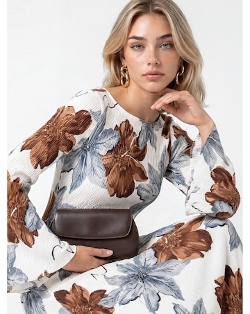 Lovedrobe Floral Print Plisse Dress