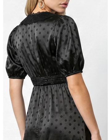 Lovedrobe Polka Dot Lace Midaxi Dress