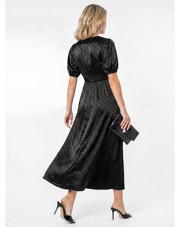 Lovedrobe Polka Dot Lace Midaxi Dress