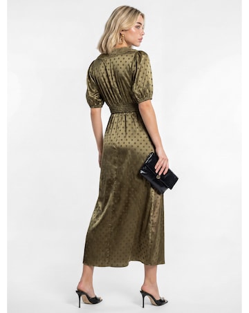 Lovedrobe Polka Dot Lace Midaxi Dress