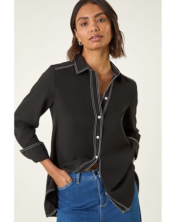 Roman Contrast Stitch Shirt