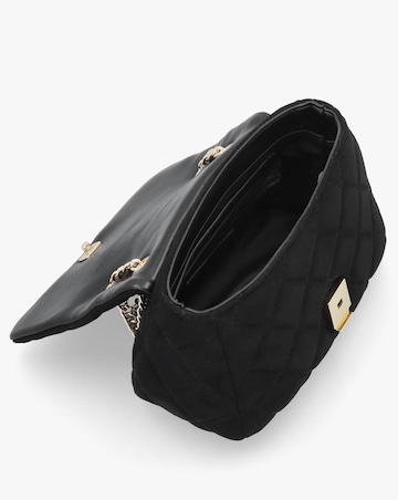 Valentino Bags Small Quilted Ocarina Black Suedette Shoulder Bag