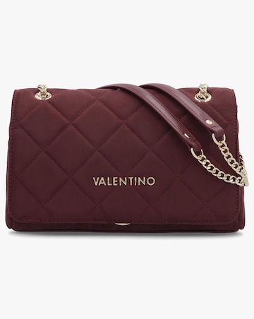 Valentino Bags Large Quilted Ocarina Burgundy Suedette Satchel Bag