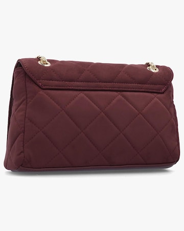 Valentino Bags Large Quilted Ocarina Burgundy Suedette Satchel Bag