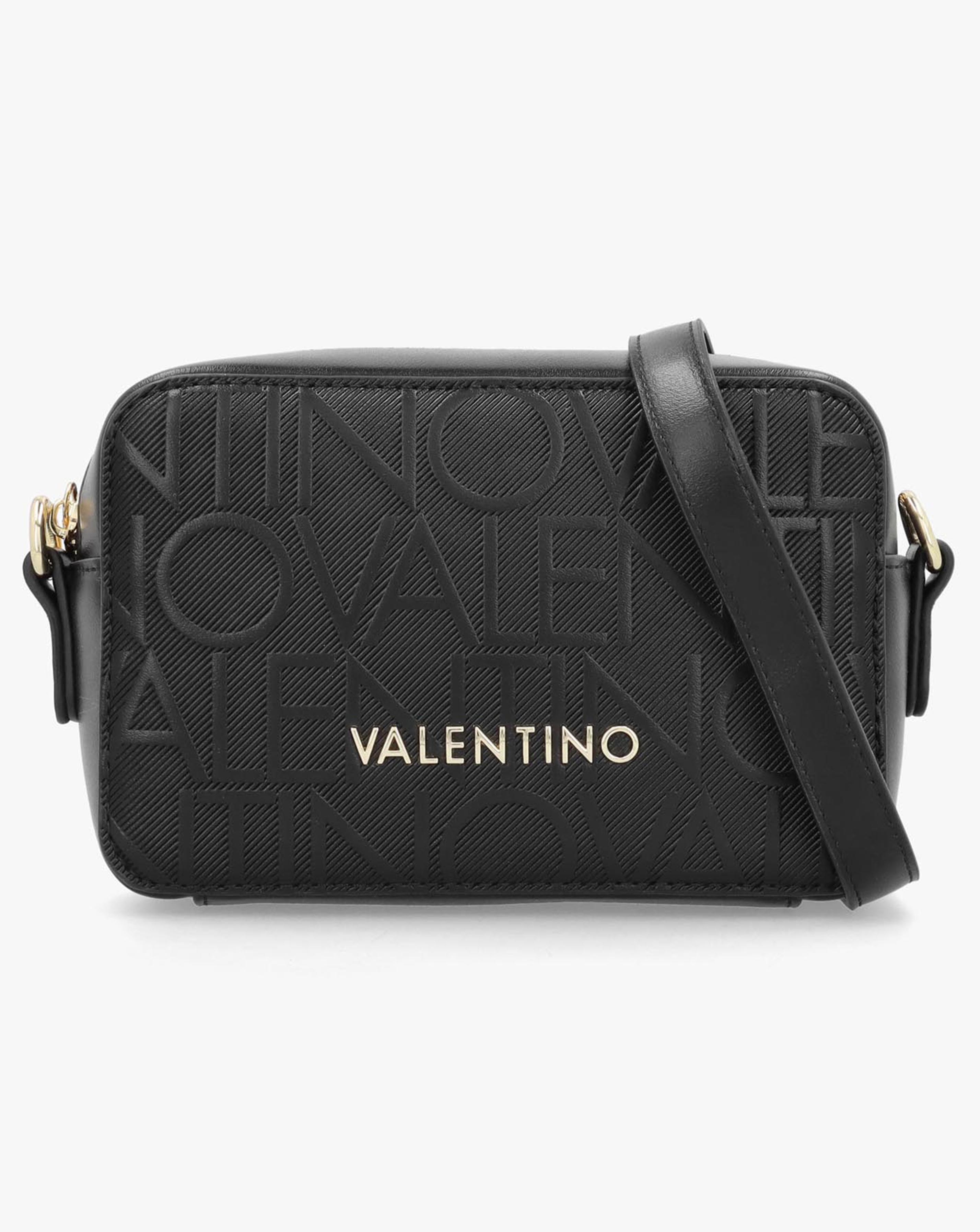 Valentino Bags Gynevra Monogram Black Camera Bag