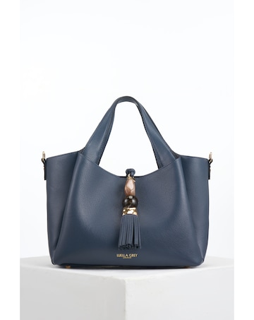 Luella Grey Etta Denim Blue Small Tote