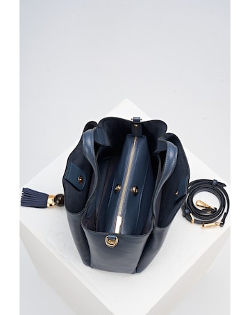 Luella Grey Etta Denim Blue Small Tote