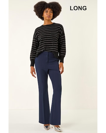 Roman Long Bootcut Stretch Trousers