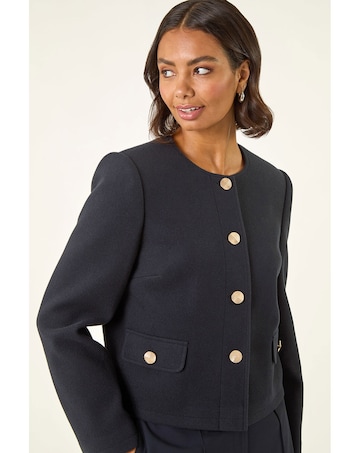 Roman Buttoned Pocket Jacket