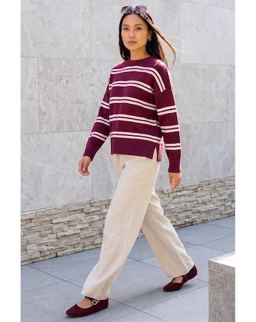 Roman Stripe Crew Neck Jumper