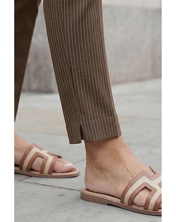 Roman Stripe Bengaline Trouser
