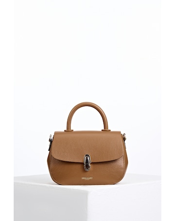 Luella Grey Delia Tan Top Handle Crossbody
