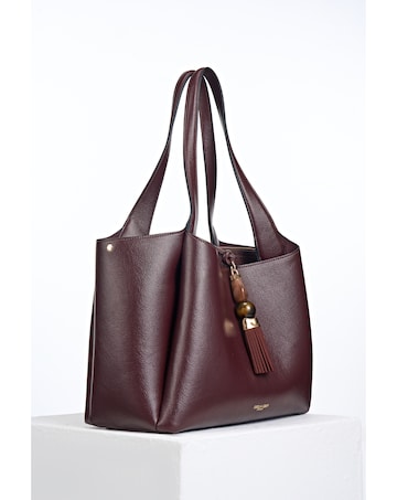 Luella Grey Stella Black Cherry Laptop Tote