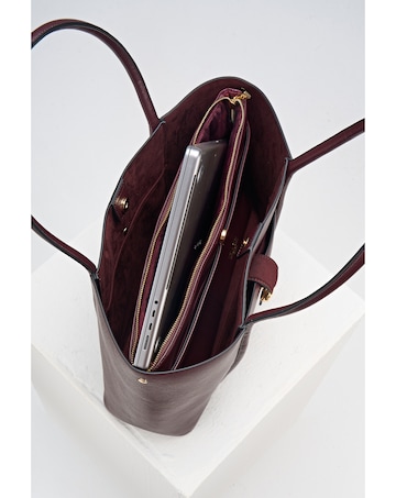 Luella Grey Lilibet Black Cherry Laptop Tote