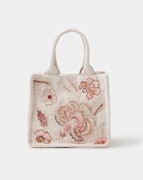 Accessorize Embroidered Handheld Bag
