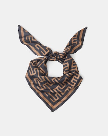 Accessorize Geometric Print Satin Scarf