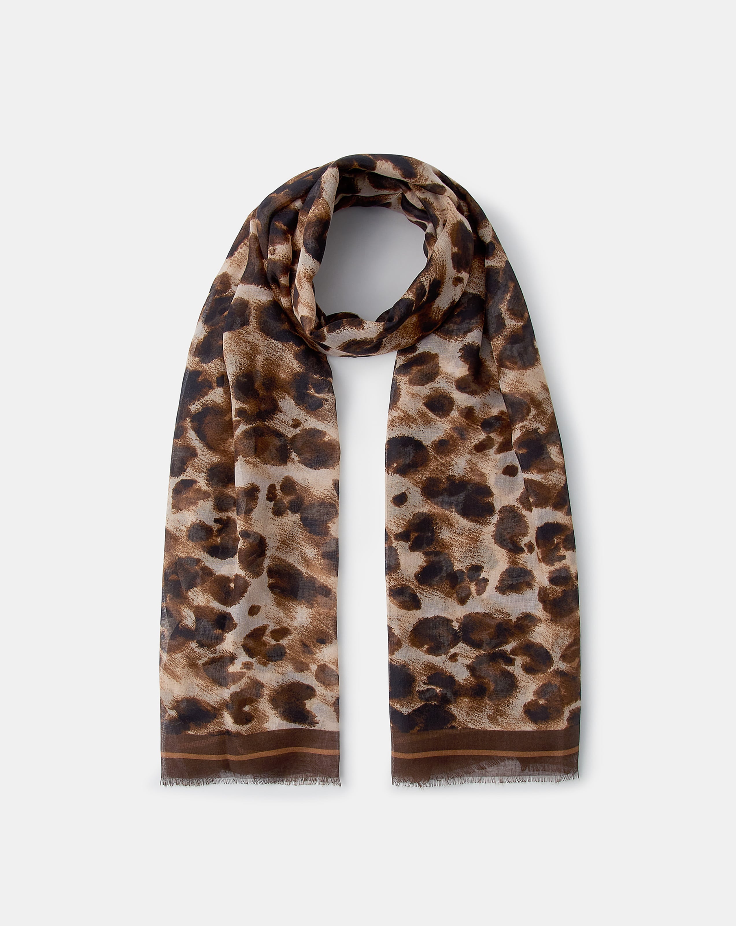 Accessorize Leopard Print Scarf