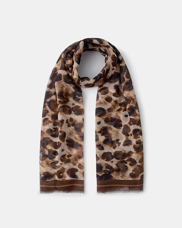 Accessorize Leopard Print Scarf