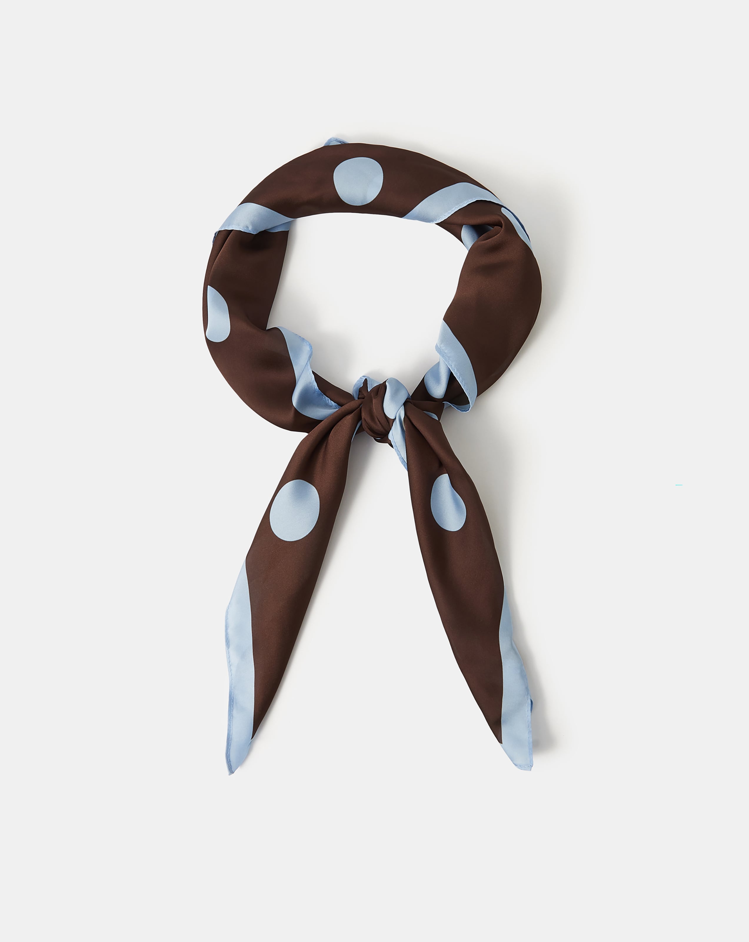 Accessorize Polka Dot Square Satin Scarf