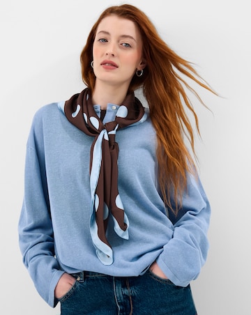 Accessorize Polka Dot Square Satin Scarf