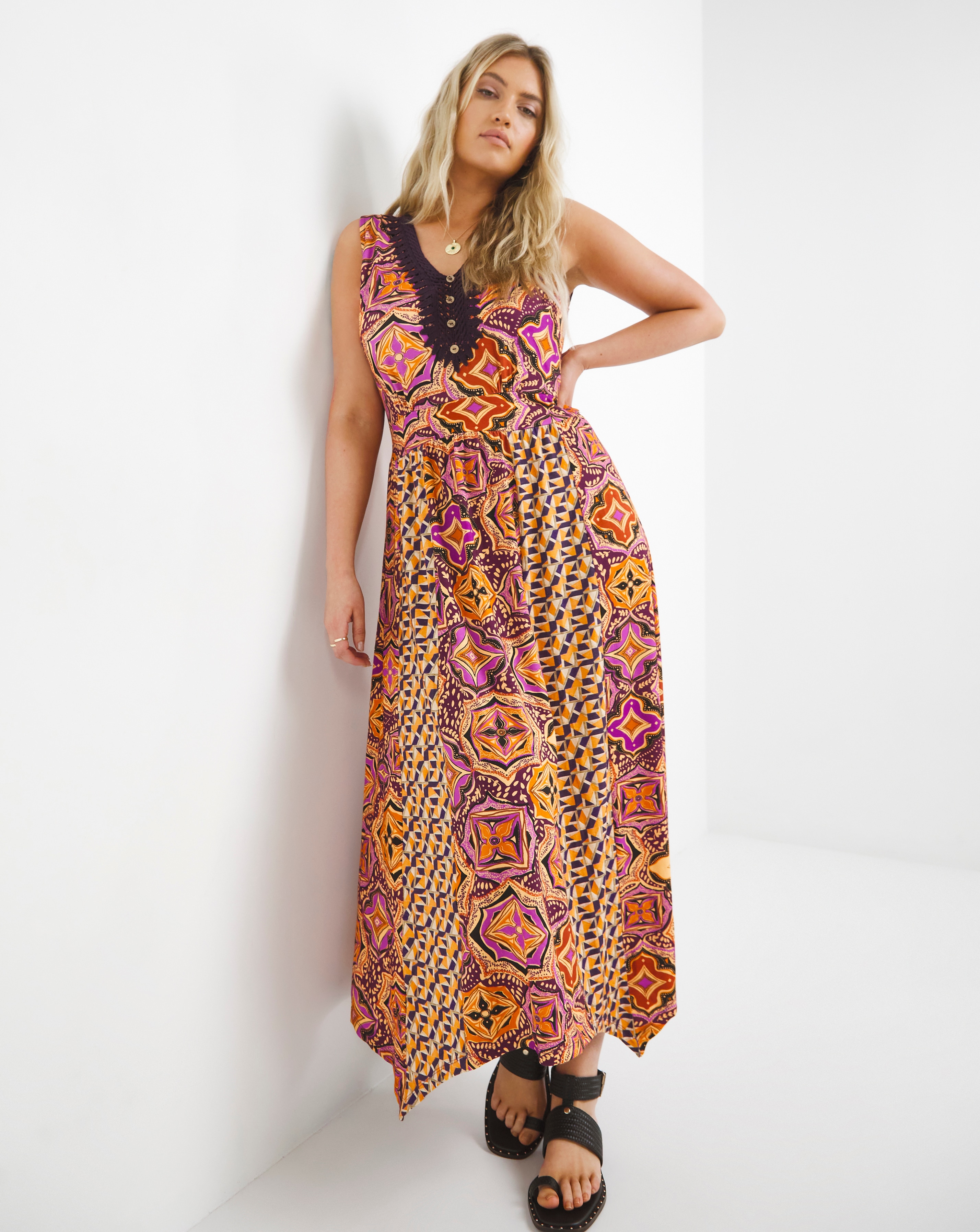 bohemian handkerchief dress