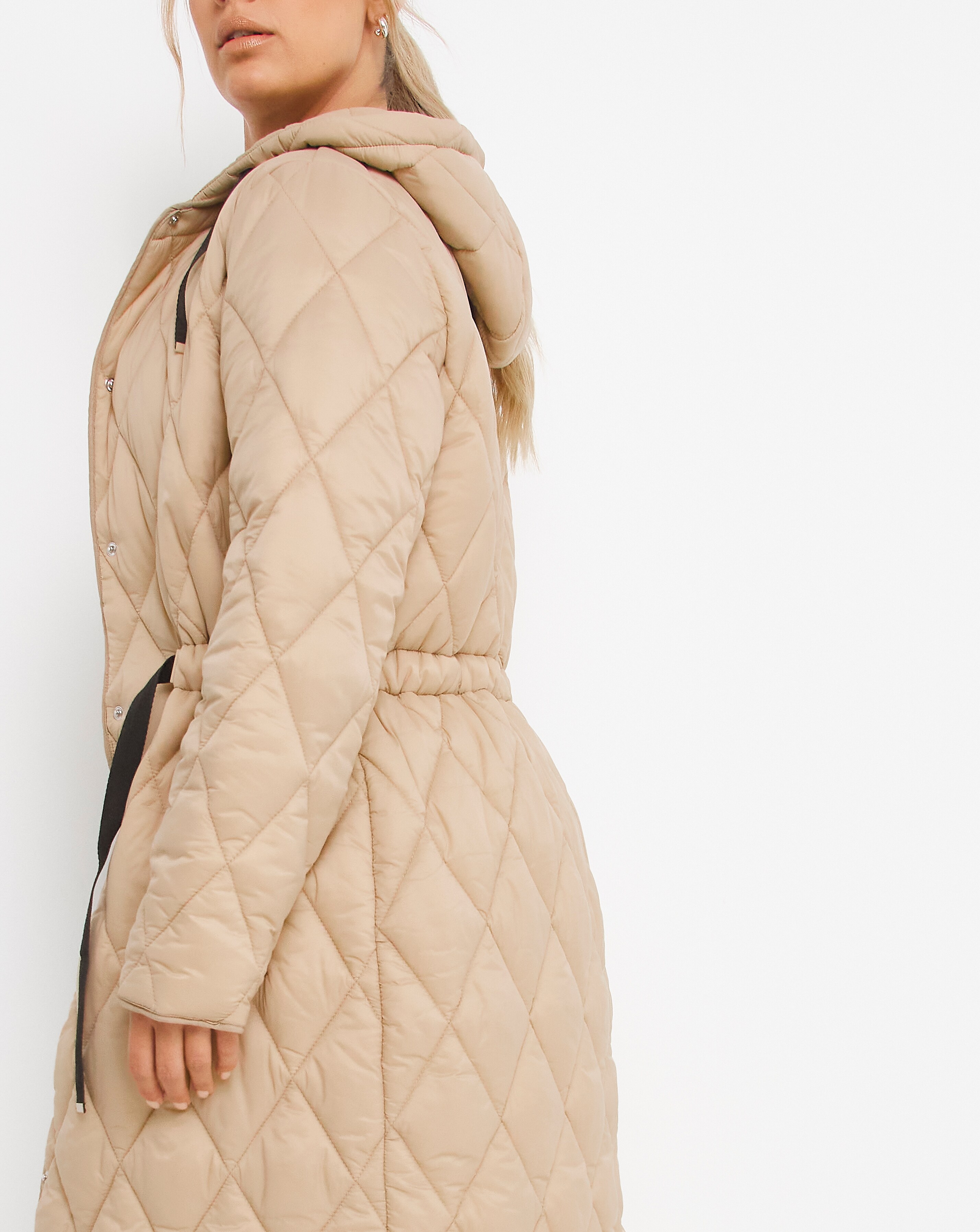 Camel hotsell quilted jacket