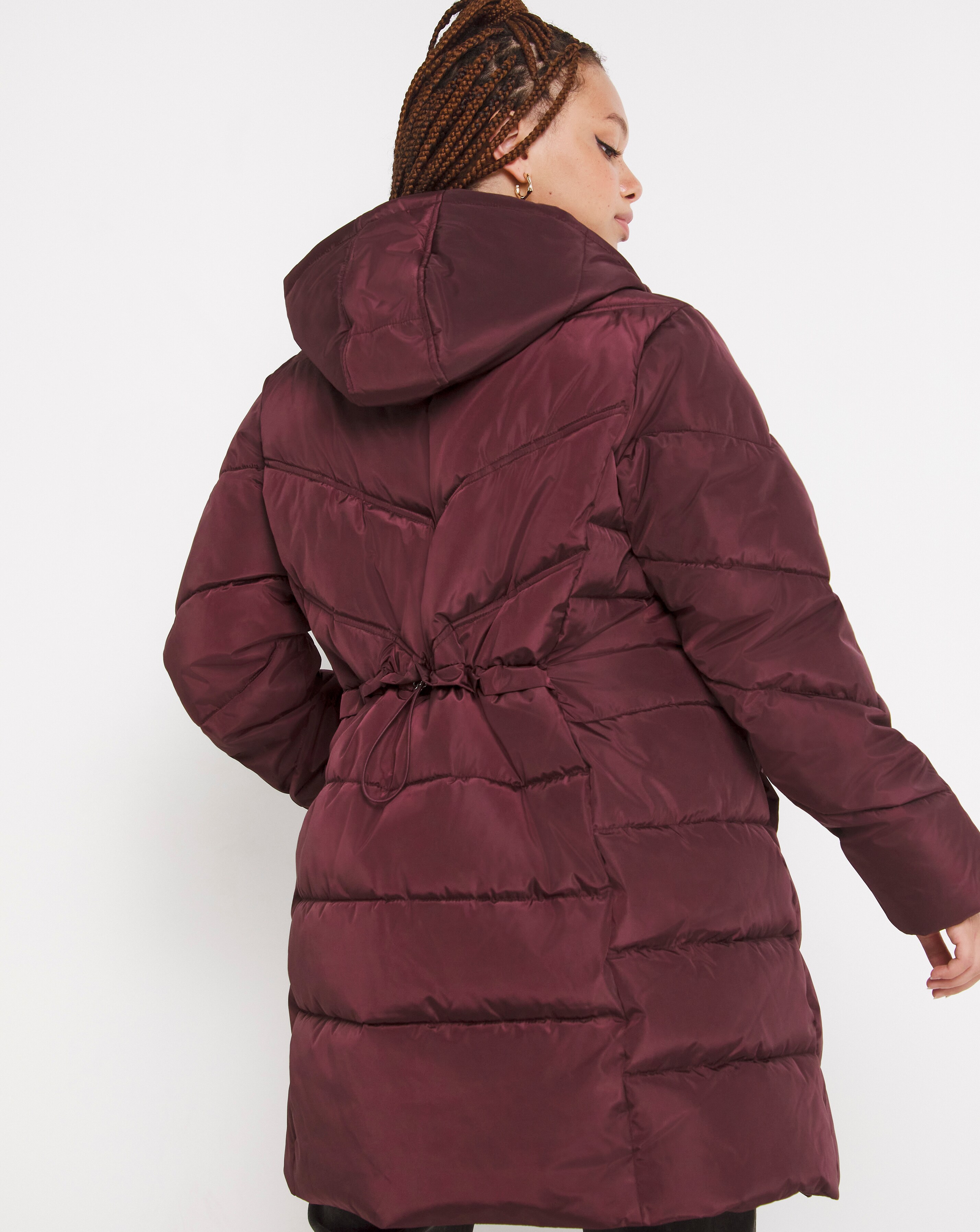 Berry Water Resistant Long Padded Coat 