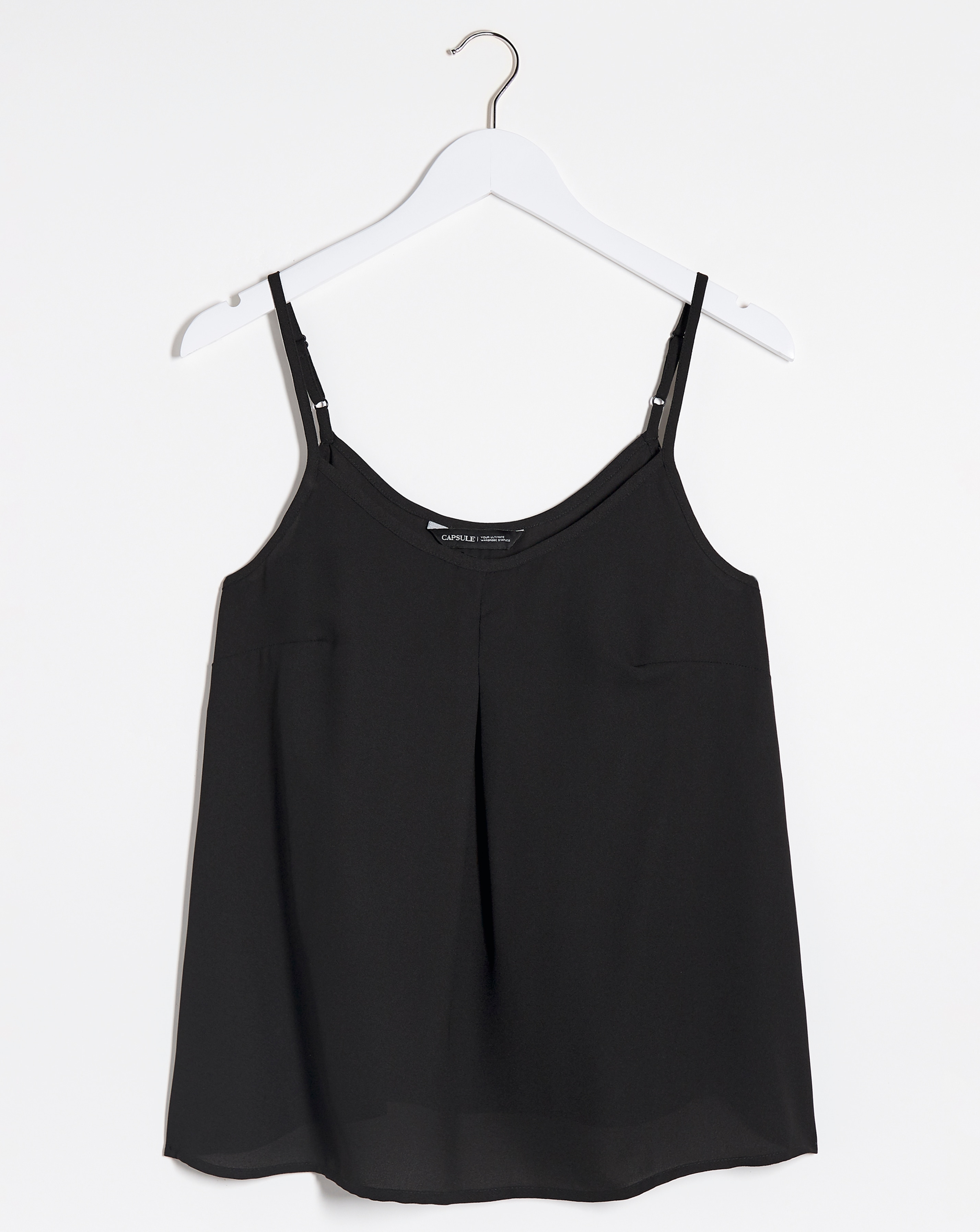 Black Woven Strappy Cami