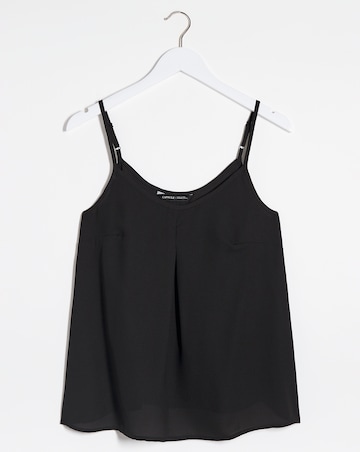 Black Woven Strappy Cami