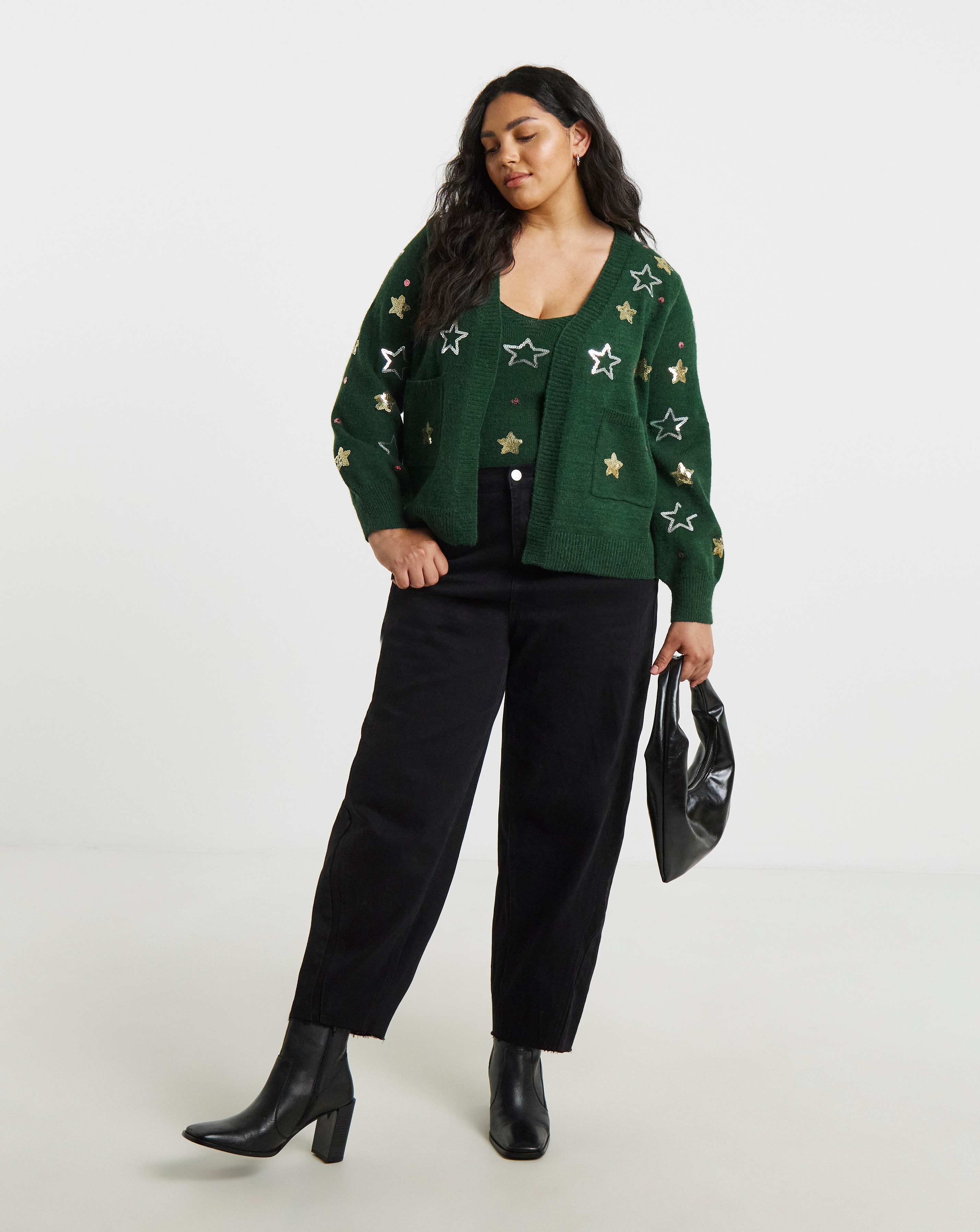 New In - Lovedrobe Star Embellished Twin Set