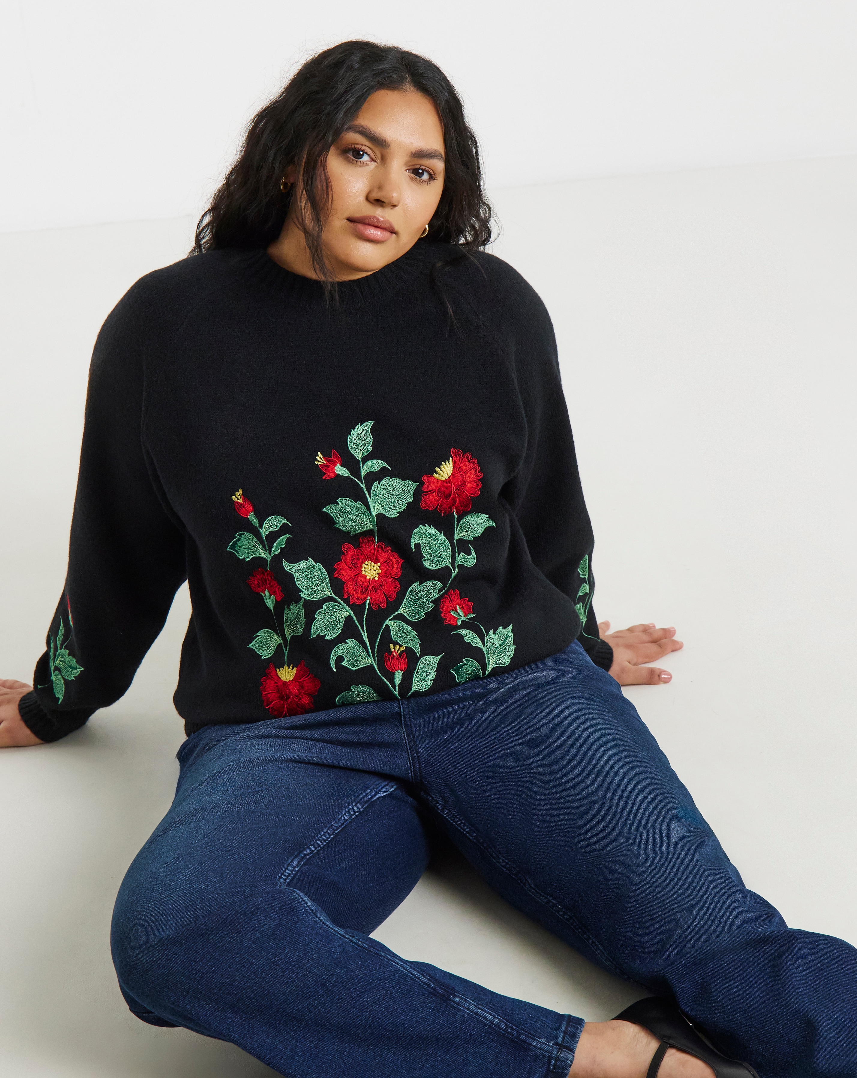 Lovedrobe Embroidered Jumper