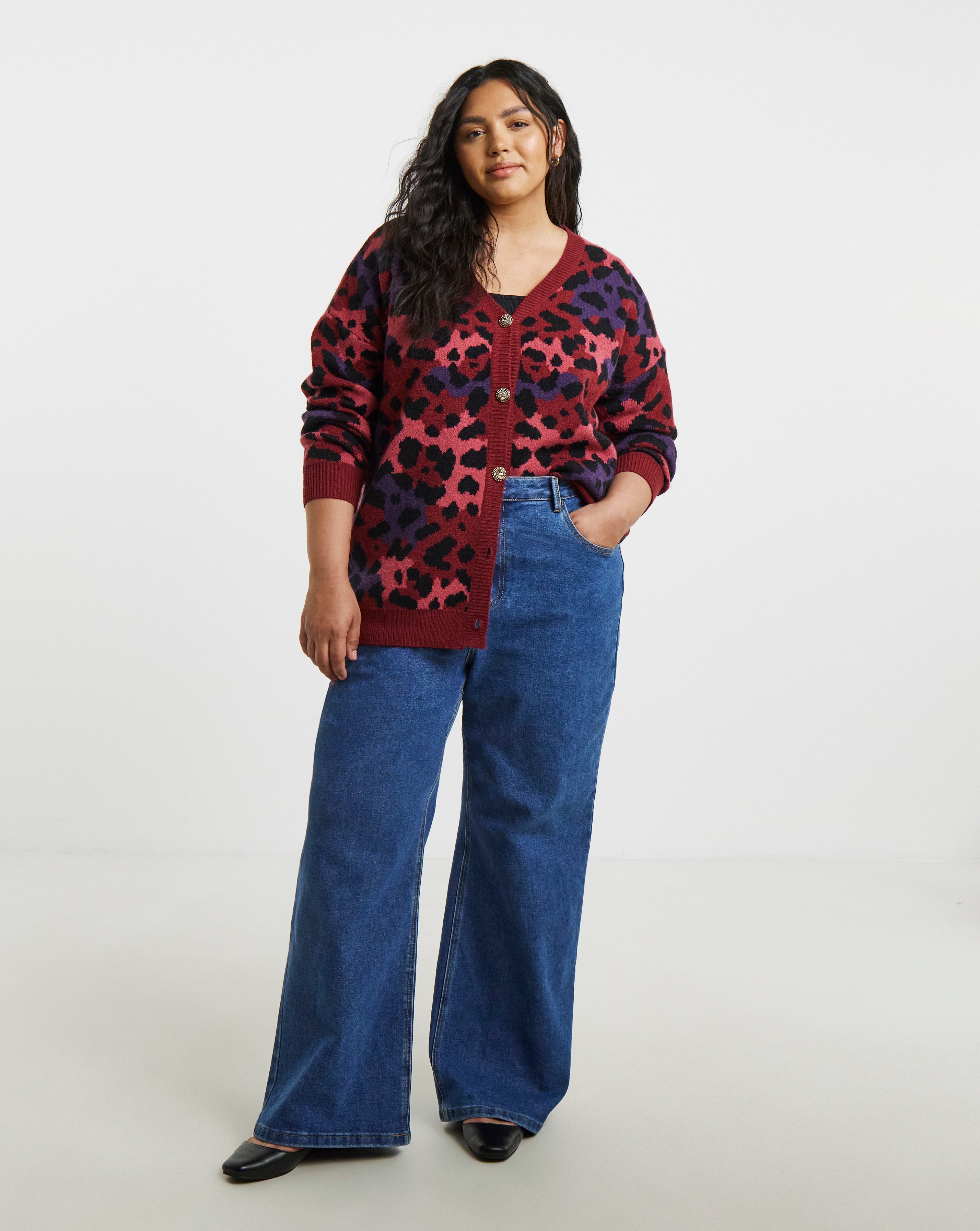 Lovedrobe Animal Long Line Cardigan