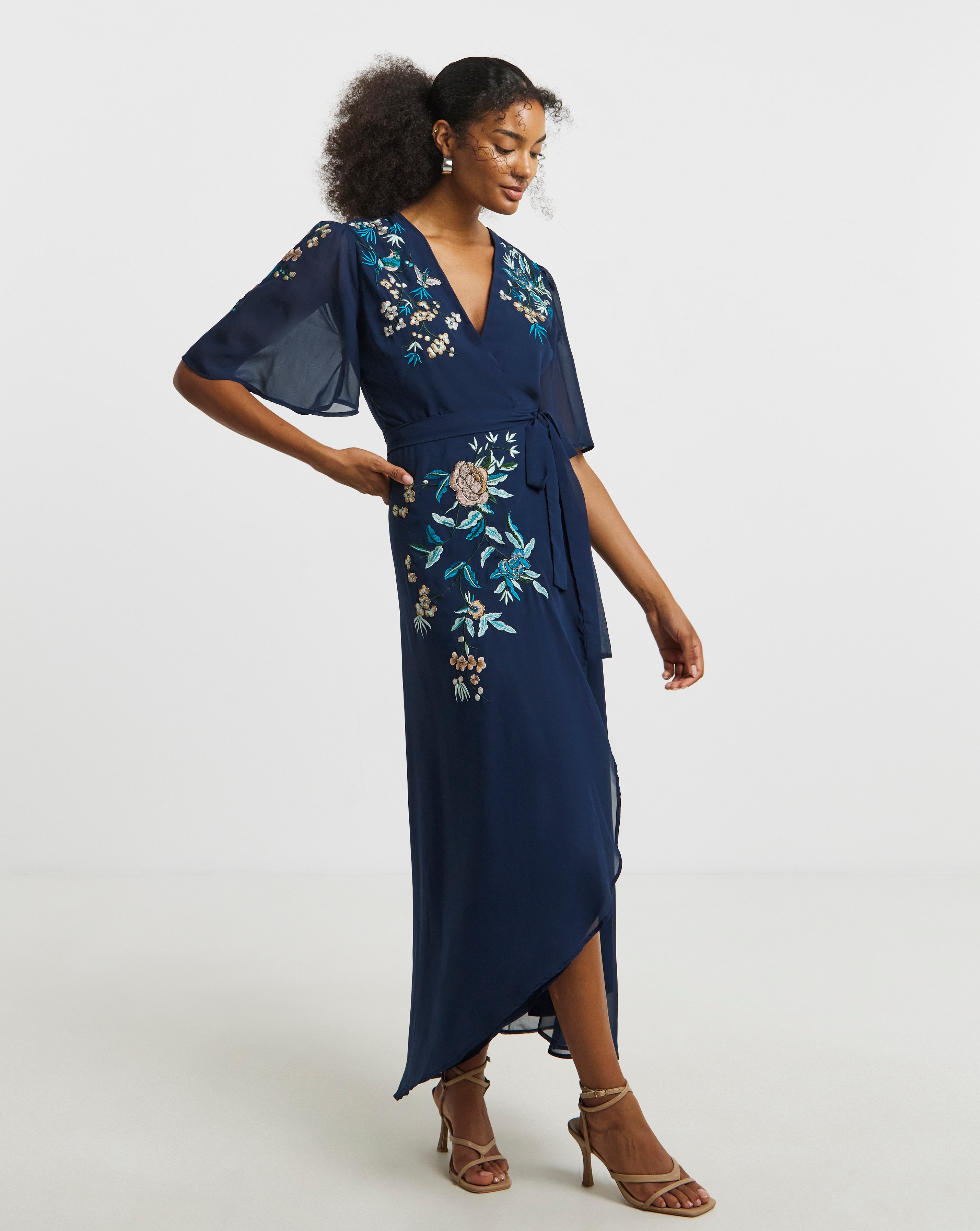 Hope & Ivy Catriona Wrap Dress
