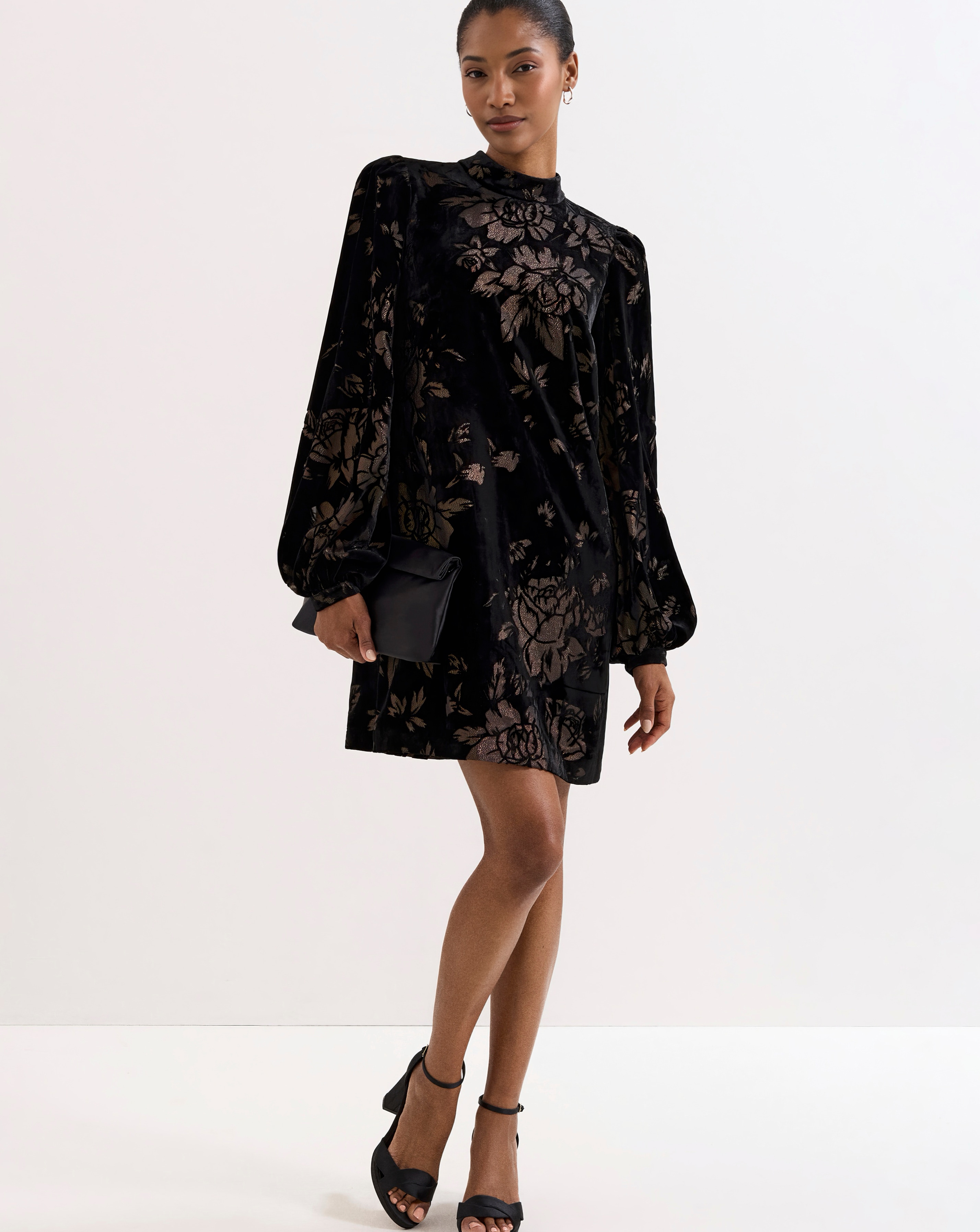 New In - Phase Eight Odette Sequin Black Dress