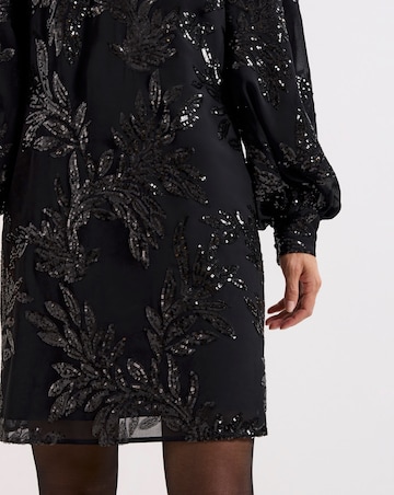 Phase Eight Odette Sequin Black Dress