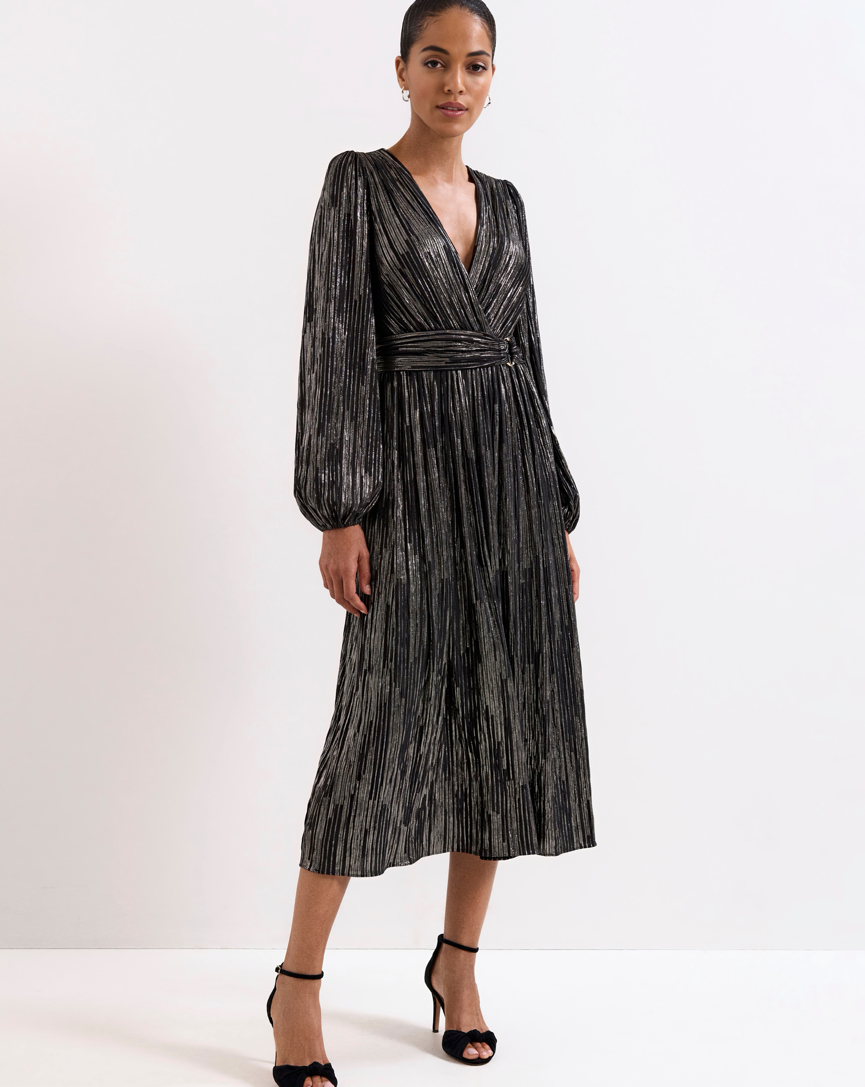 New In - Phase Eight Emre Stripe Midi Dress