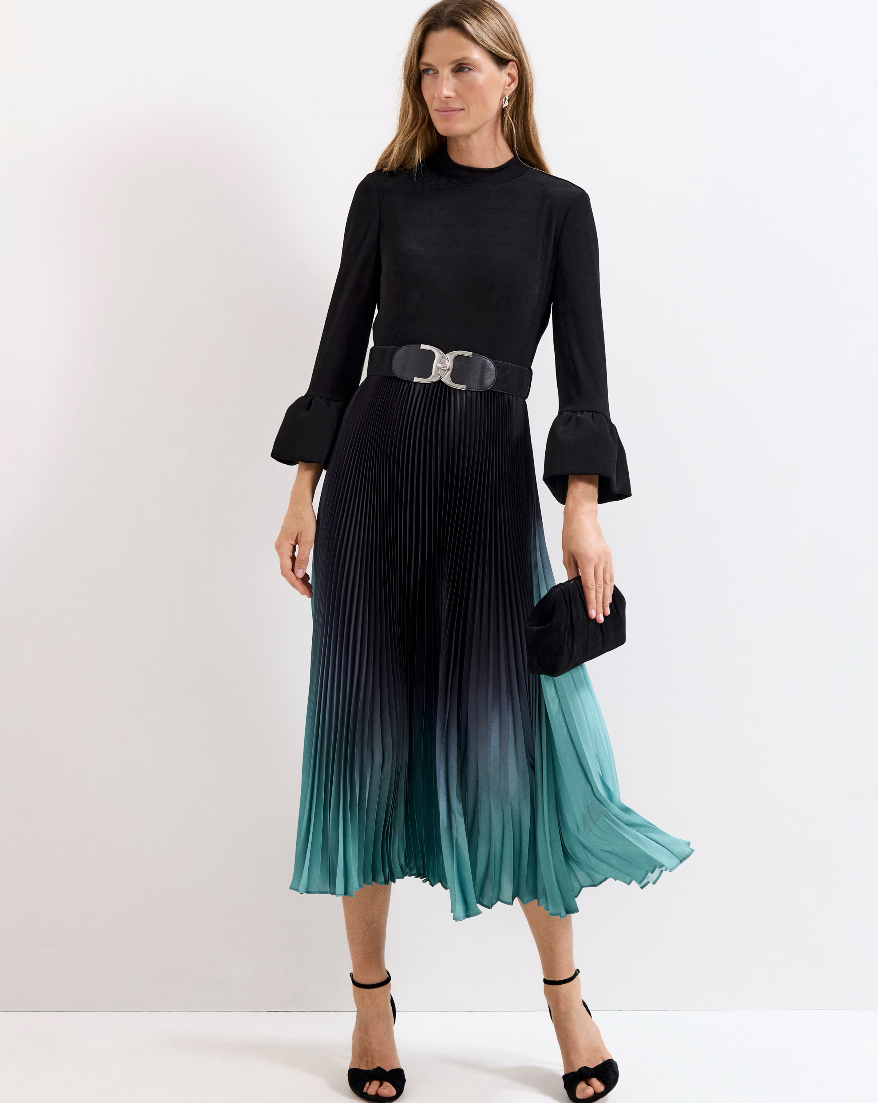 Phase Eight Meloni Pleat Skirt Dress