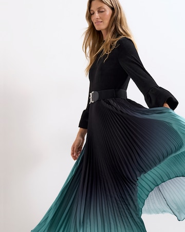 Phase Eight Meloni Ombre Pleat Skirt Dress