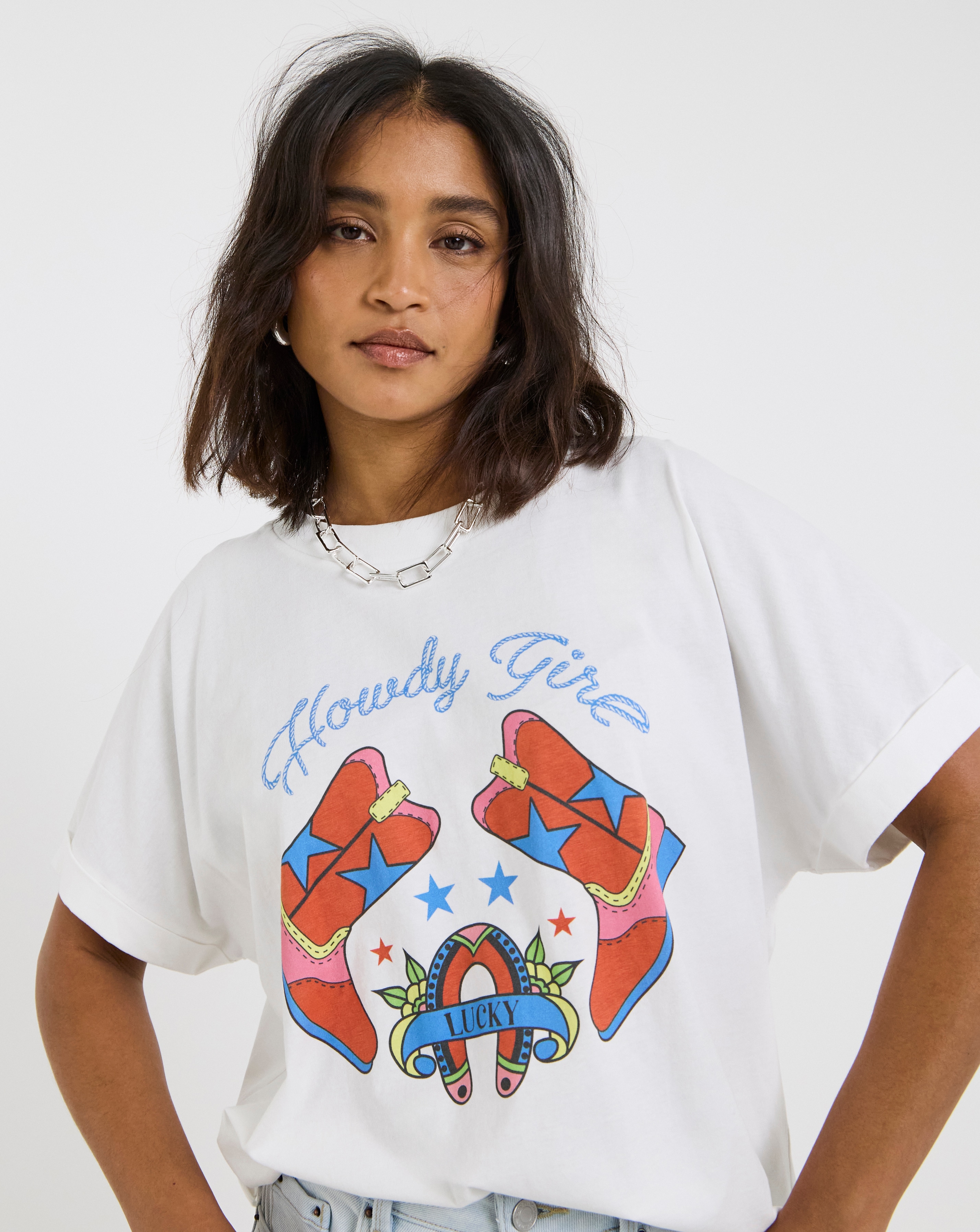 Twisted Wunder Howdy Girl Jersey T-Shirt