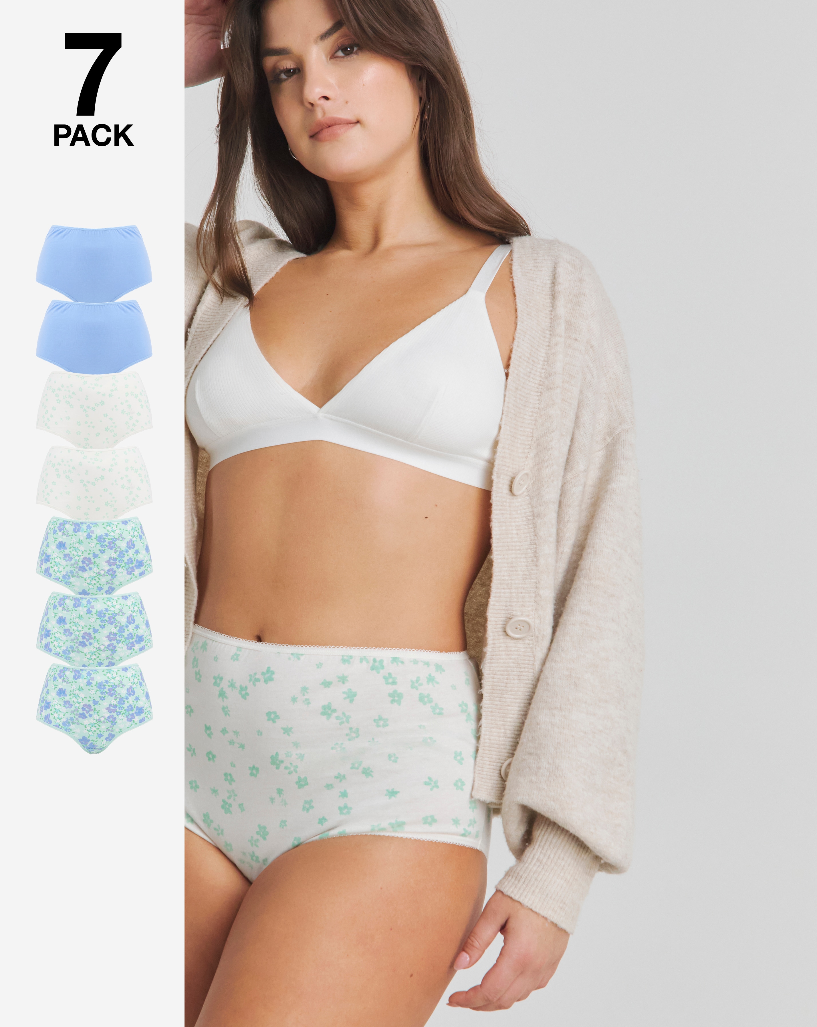 Pretty Secrets 7 Pack Full Fit Brief